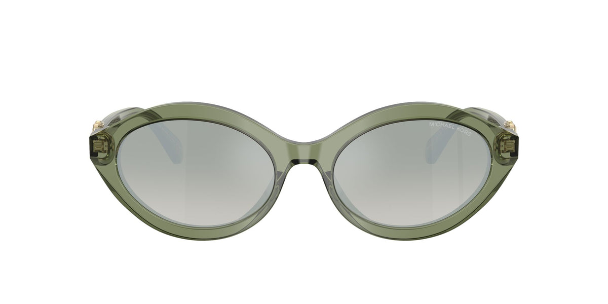 Michael Kors Carlazzo 0MK2257U 3961W0 55 Green Transparent/ Green Gradient Mirror