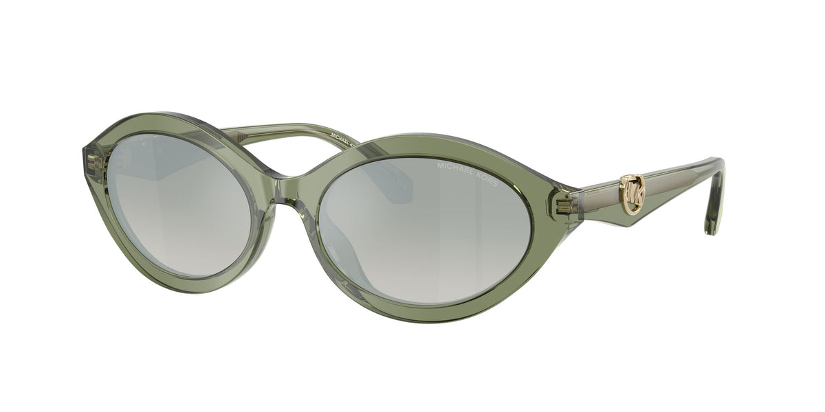 Michael Kors Carlazzo 0MK2257U 3961W0 55 Green Transparent/ Green Gradient Mirror