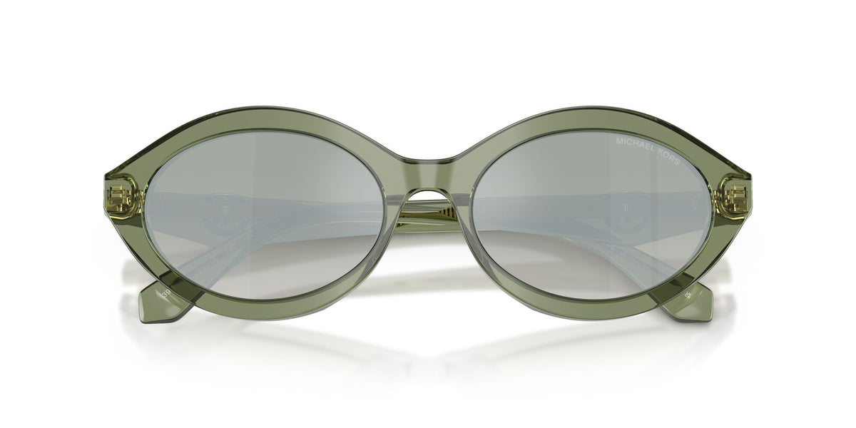 Michael Kors Carlazzo 0MK2257U 3961W0 55 Green Transparent/ Green Gradient Mirror