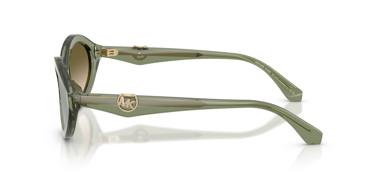 Michael Kors Carlazzo 0MK2257U 3961W0 55 Green Transparent/ Green Gradient Mirror