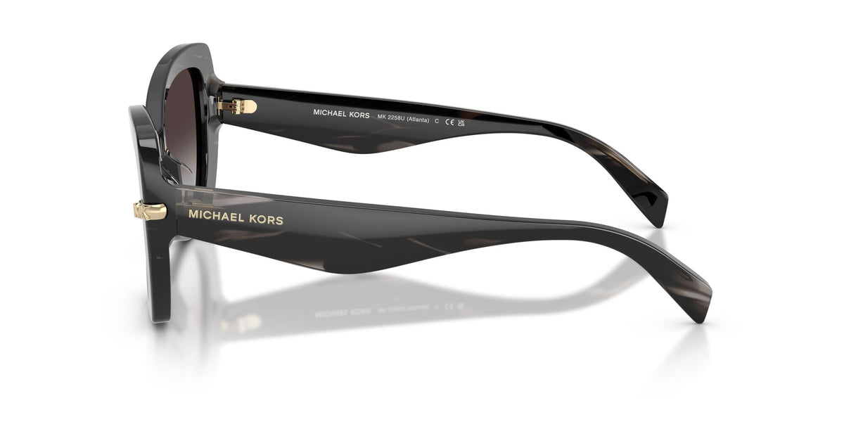 Michael Kors Atlanta 0MK2258U 40348G 55 Black Horn/ Light Grey Gradient