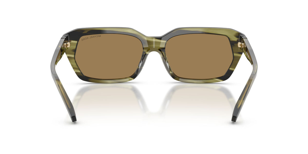 Michael Kors Lake Tahoe 0MK2265U 40407I 54 Olive Horn/ Brown Silver Mirror