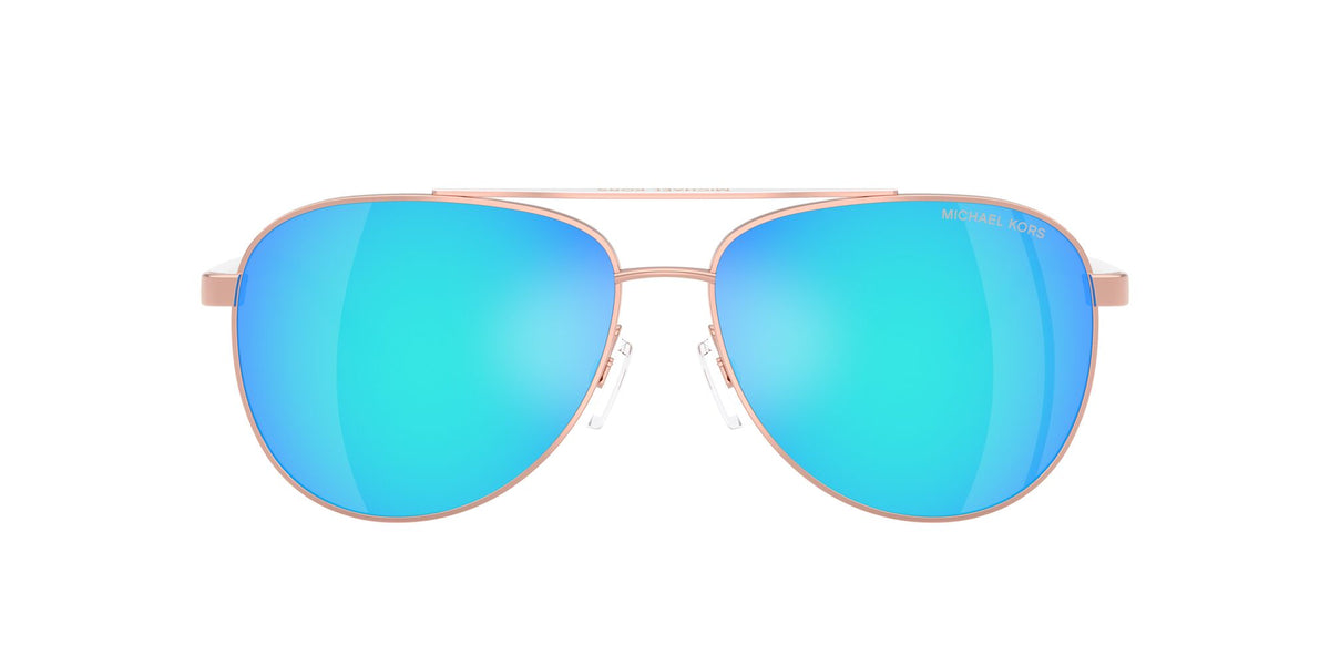 Michael Kors Hvar 0MK5007 104525 59 Rose Gold/White/ Blue Mirror