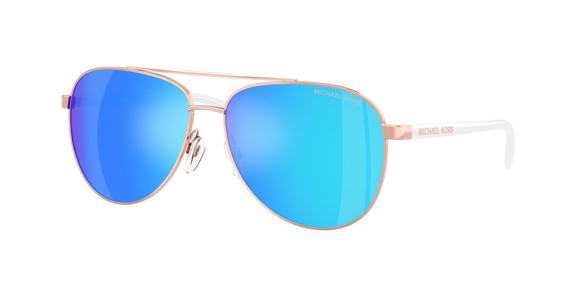 Michael Kors Hvar 0MK5007 104525 59 Rose Gold/White/ Blue Mirror