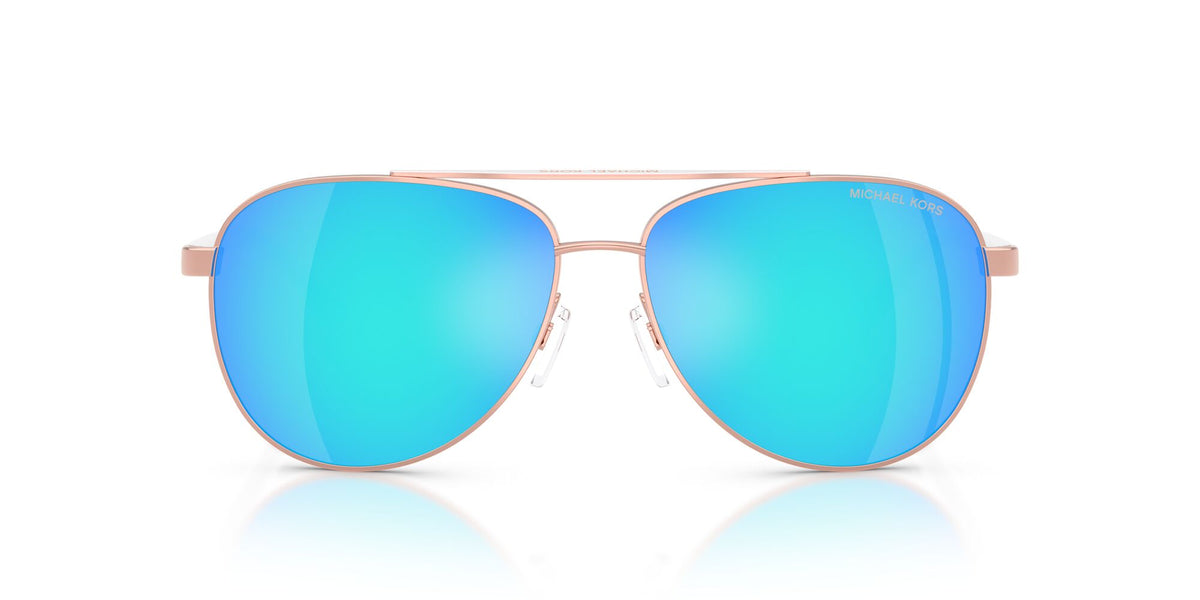 Michael Kors Hvar 0MK5007 104525 59 Rose Gold/White/ Blue Mirror