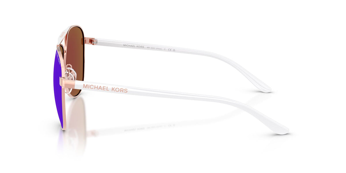 Michael Kors Hvar 0MK5007 104525 59 Rose Gold/White/ Blue Mirror