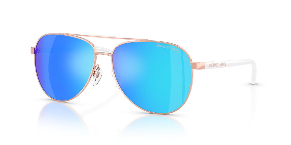 Michael Kors Hvar 0MK5007 104525 59 Rose Gold/White/ Blue Mirror