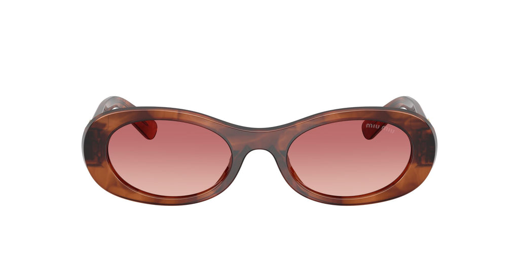 Miu Miu 0MU 06ZS 26E50U 50 Striped Tobacco/ Etruscan