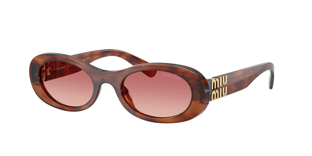 Miu Miu 0MU 06ZS 26E50U 50 Striped Tobacco/ Etruscan