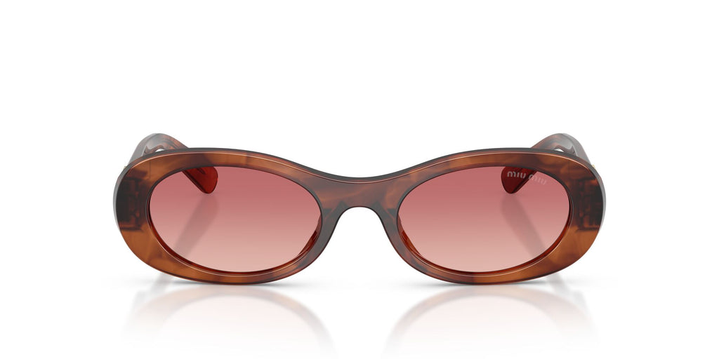 Miu Miu 0MU 06ZS 26E50U 50 Striped Tobacco/ Etruscan