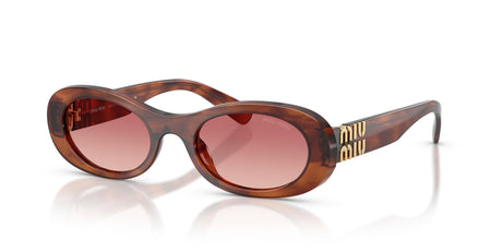 Miu Miu 0MU 06ZS 26E50U 50 Striped Tobacco/ Etruscan