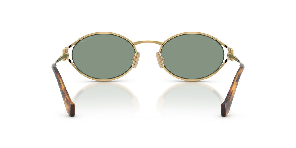 Miu Miu 0MU 52YS 5AK04M 54 Gold/ Green Mirror Internal Silver