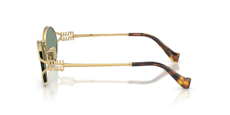 Miu Miu 0MU 52YS 5AK04M 54 Gold/ Green Mirror Internal Silver