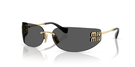 Miu Miu 0MU A51S 5AK5S0 75 Gold/ Dark Grey