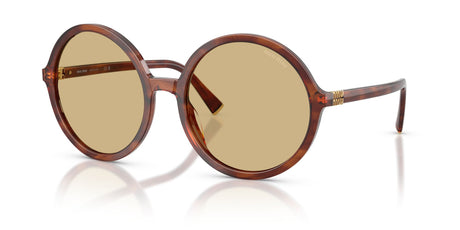 Miu Miu 0MU B02S 26E10R 59 Striped Tobacco/ Yellow