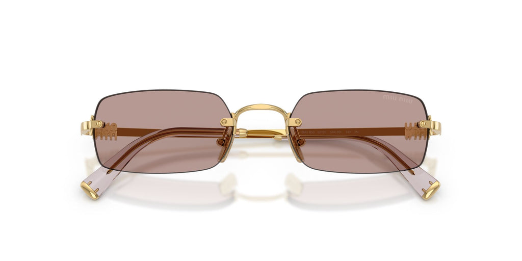 Miu Miu 0MU B50S 5AK20I 52 Gold/ Light Purple Brown