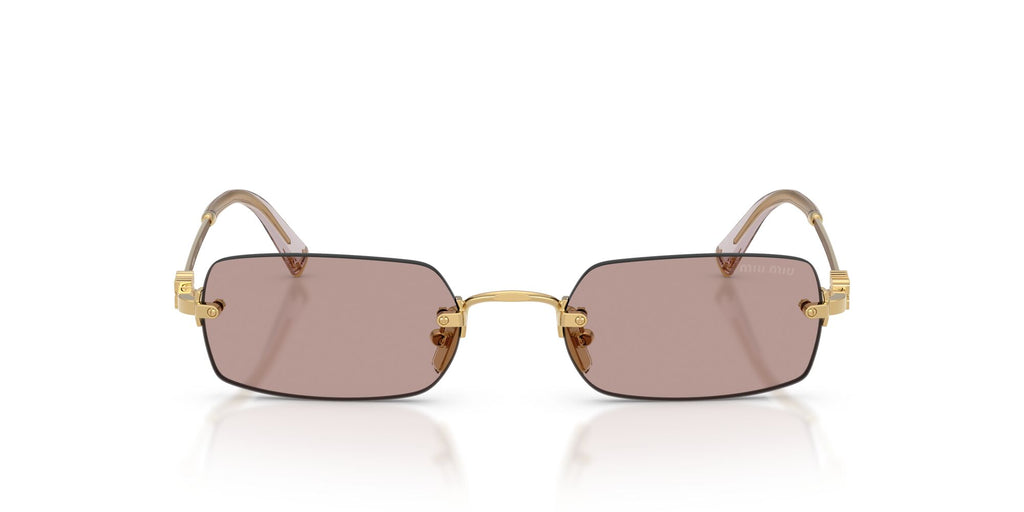 Miu Miu 0MU B50S 5AK20I 52 Gold/ Light Purple Brown