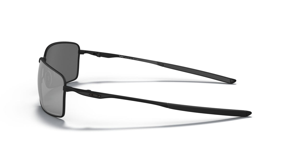 Oakley Square Wire 0OO4075 407505 60 Matte Black / Black Iridium Polarized 60