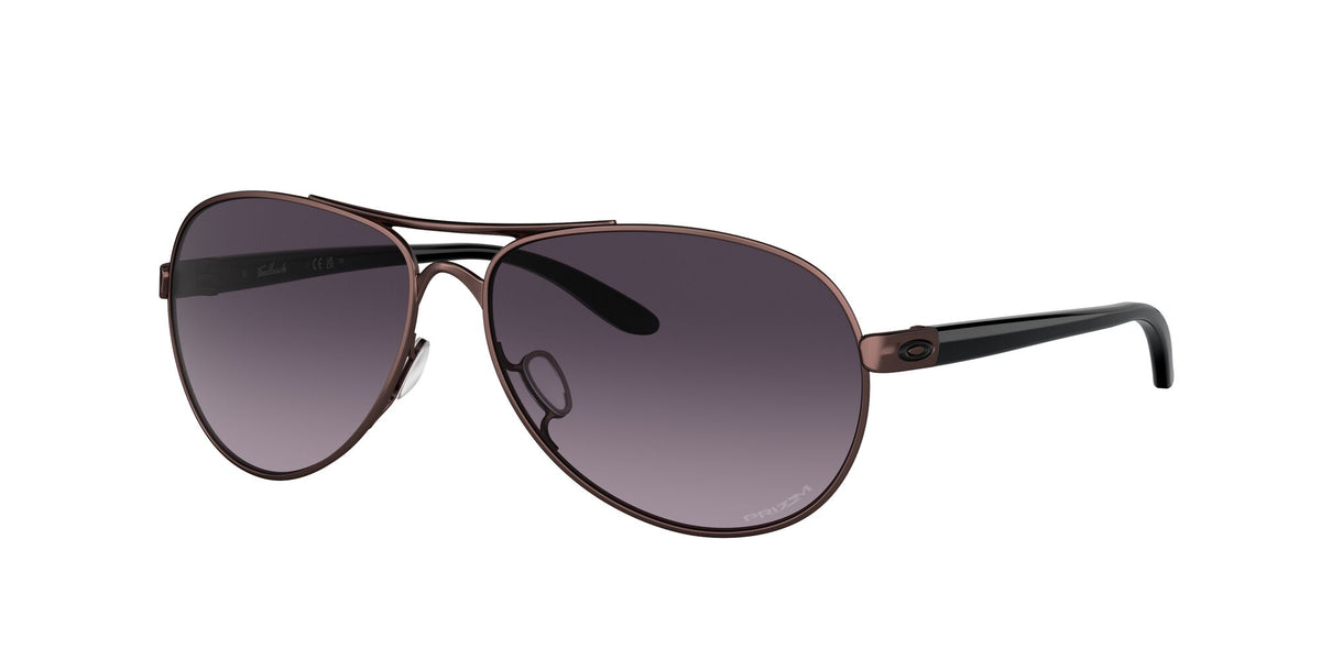 Oakley Feedback 0OO4079 407948 59 Satin Grenache / Prizm Grey Gradient