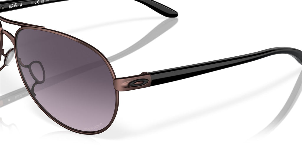 Oakley Feedback 0OO4079 407948 59 Satin Grenache / Prizm Grey Gradient