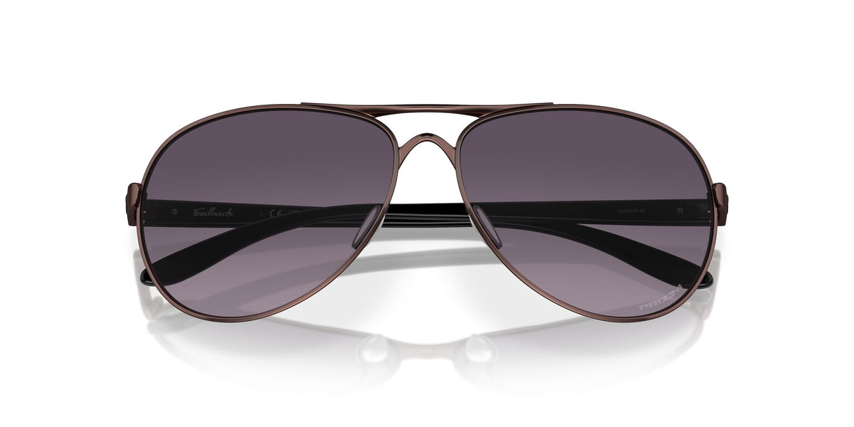 Oakley Feedback 0OO4079 407948 59 Satin Grenache / Prizm Grey Gradient