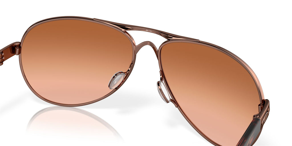 Oakley Feedback 0OO4079 407901 59 Rose Gold / Vr50 Brown Gradient 59 / Plastic / Metal