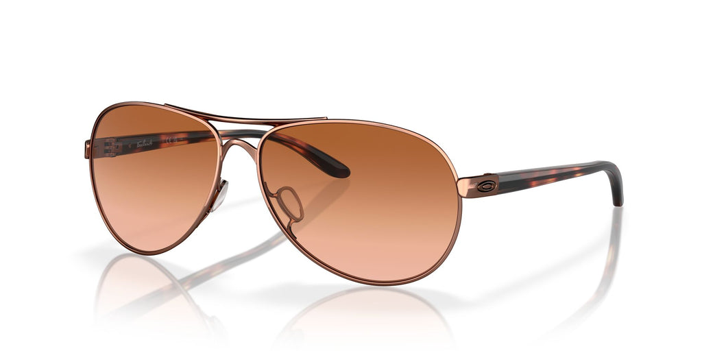 Oakley Feedback 0OO4079 407901 59 Rose Gold / Vr50 Brown Gradient 59 / Plastic / Metal