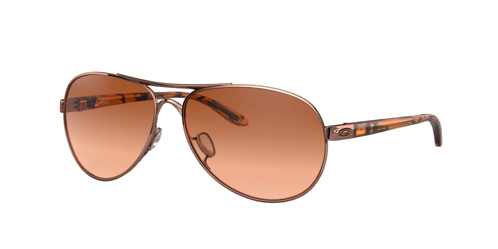 Oakley Feedback 0OO4079 407901 59 Rose Gold / Vr50 Brown Gradient 59 / Plastic / Metal