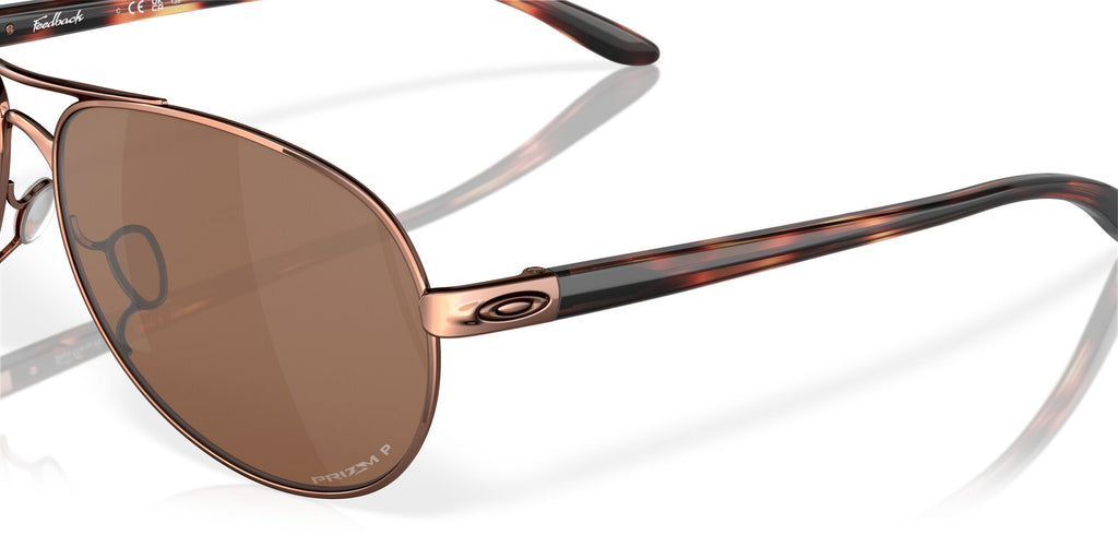 Oakley Feedback 0OO4079 407931 59 Rose Gold / Prizm Tungsten Polarized 59 / Plastic / Metal