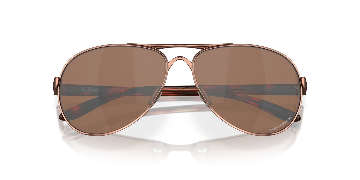Oakley Feedback 0OO4079 407931 59 Rose Gold / Prizm Tungsten Polarized 59 / Plastic / Metal