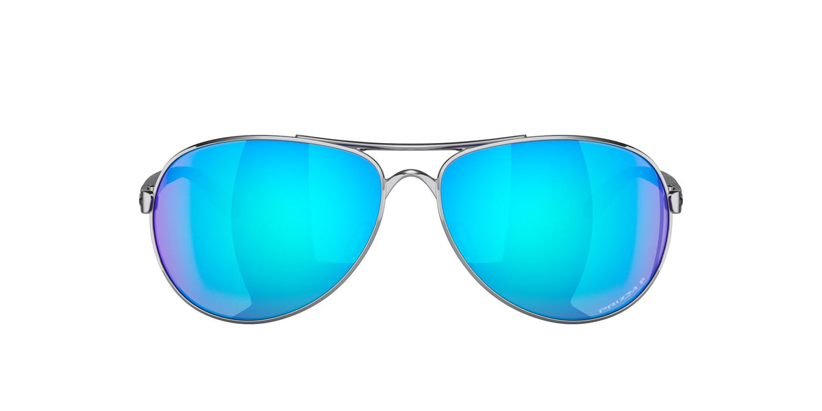 Oakley Feedback 0OO4079 407933 59 Polished Chrome / Prizm Sapphire Polarized 59 / Plastic / Metal
