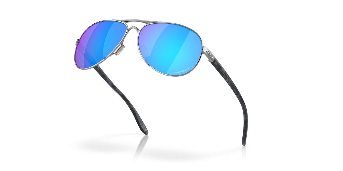 Oakley Feedback 0OO4079 407933 59 Polished Chrome / Prizm Sapphire Polarized 59 / Plastic / Metal