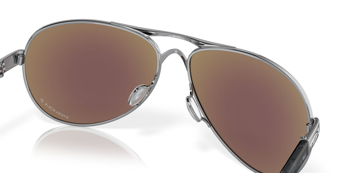 Oakley Feedback 0OO4079 407933 59 Polished Chrome / Prizm Sapphire Polarized 59 / Plastic / Metal