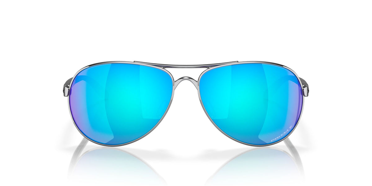 Oakley Feedback 0OO4079 407933 59 Polished Chrome / Prizm Sapphire Polarized 59 / Plastic / Metal