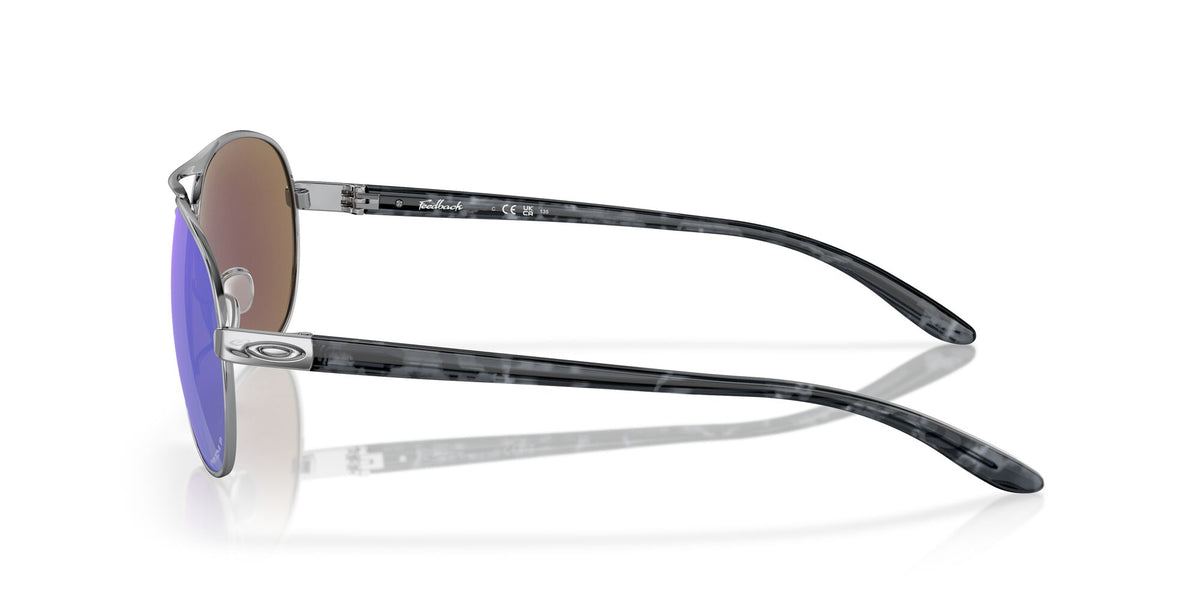 Oakley Feedback 0OO4079 407933 59 Polished Chrome / Prizm Sapphire Polarized 59 / Plastic / Metal