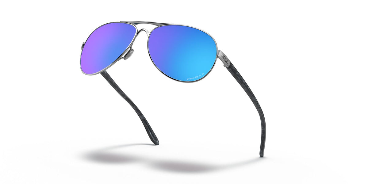 Oakley Feedback 0OO4079 407933 59 Polished Chrome / Prizm Sapphire Polarized 59 / Plastic / Metal