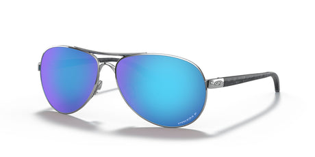 Oakley Feedback 0OO4079 407933 59 Polished Chrome / Prizm Sapphire Polarized 59 / Plastic / Metal