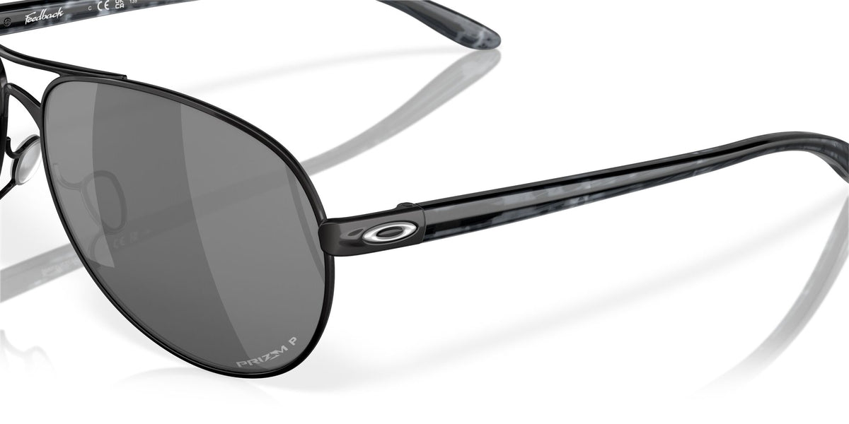 Oakley Feedback 0OO4079 407934 59 Polished Black / Prizm Black Polarized 59 / Plastic / Metal