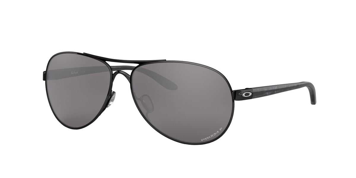 Oakley Feedback 0OO4079 407934 59 Polished Black / Prizm Black Polarized 59 / Plastic / Metal