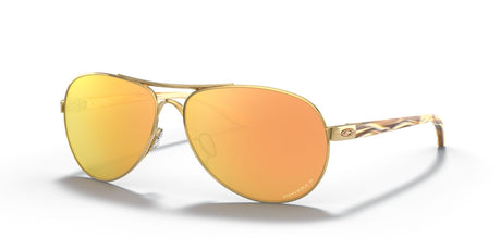 Oakley Feedback 0OO4079 407937 59 Polished Gold / Prizm Rose Gold Polarized 59 / Plastic / Metal