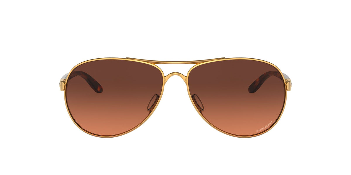 Oakley Feedback 0OO4079 407941 59 Polished Gold / Prizm Brown Gradient 59 / Plastic / Metal
