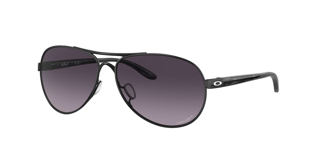 Oakley Feedback 0OO4079 407945 59 Satin Black / Prizm Grey Gradient 59 / Polycarbonate / C_5 / Metal