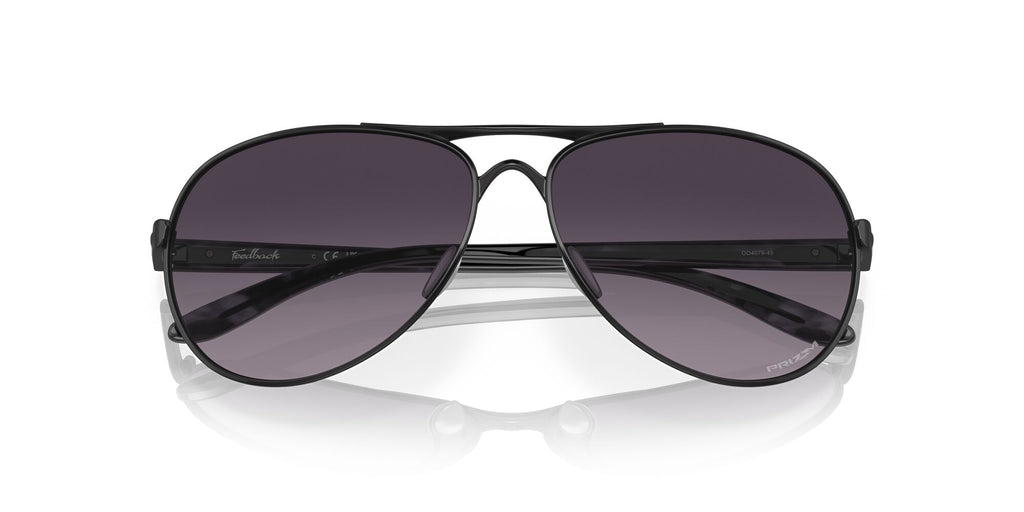 Oakley Feedback 0OO4079 407945 59 Satin Black / Prizm Grey Gradient 59 / Polycarbonate / C_5 / Metal