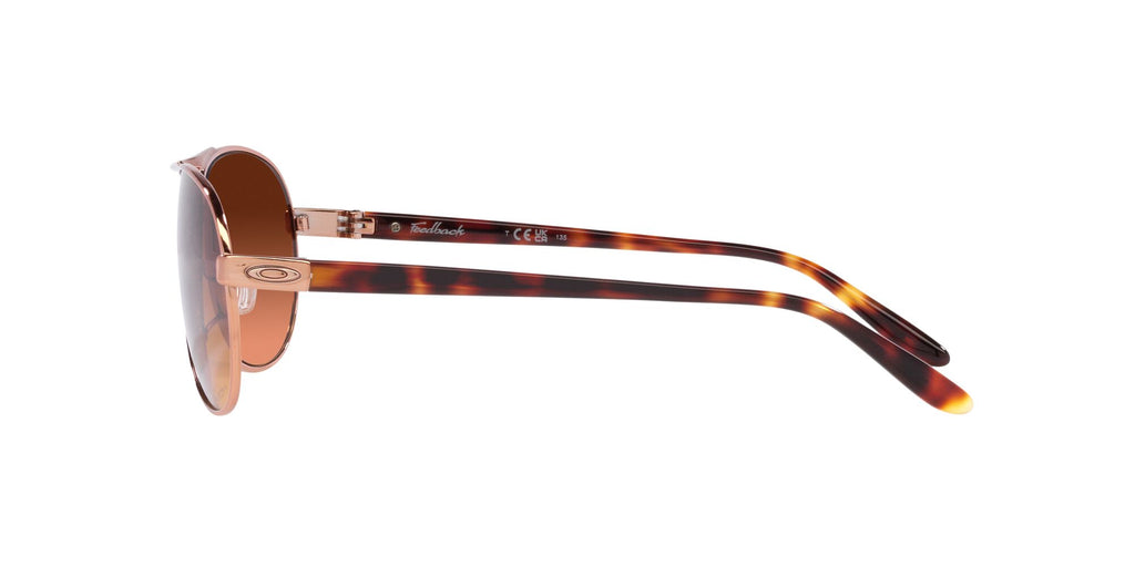 Oakley Feedback 0OO4079 407946 59 Rose Gold / Prizm Brown Gradient 59 / Polycarbonate / C_5 / Metal