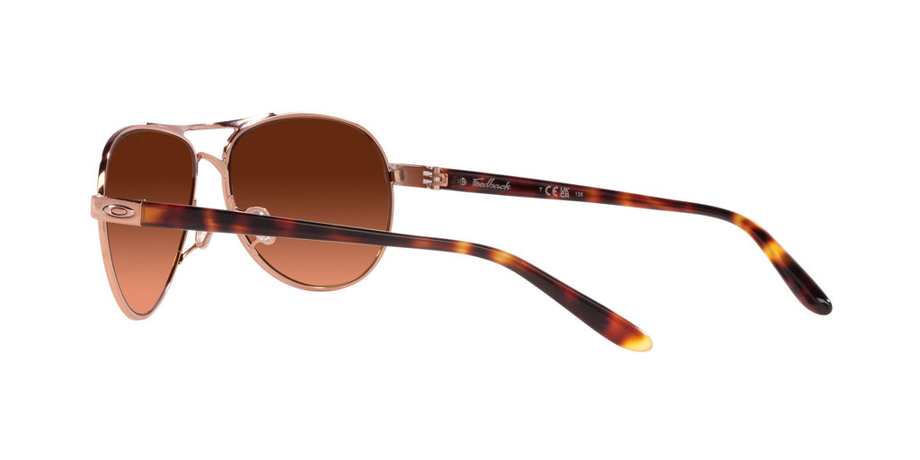 Oakley Feedback 0OO4079 407946 59 Rose Gold / Prizm Brown Gradient 59 / Polycarbonate / C_5 / Metal