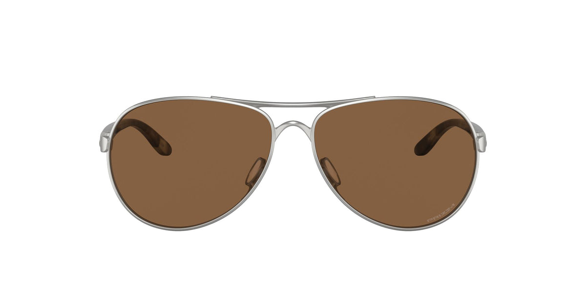 Oakley Feedback 0OO4079 407947 59 Satin Chrome / Prizm Bronze 59 / Polycarbonate / C_5 / Metal