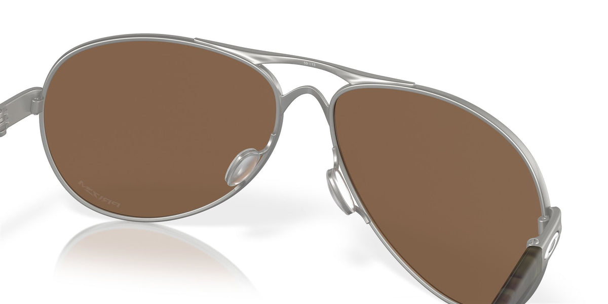 Oakley Feedback 0OO4079 407947 59 Satin Chrome / Prizm Bronze 59 / Polycarbonate / C_5 / Metal