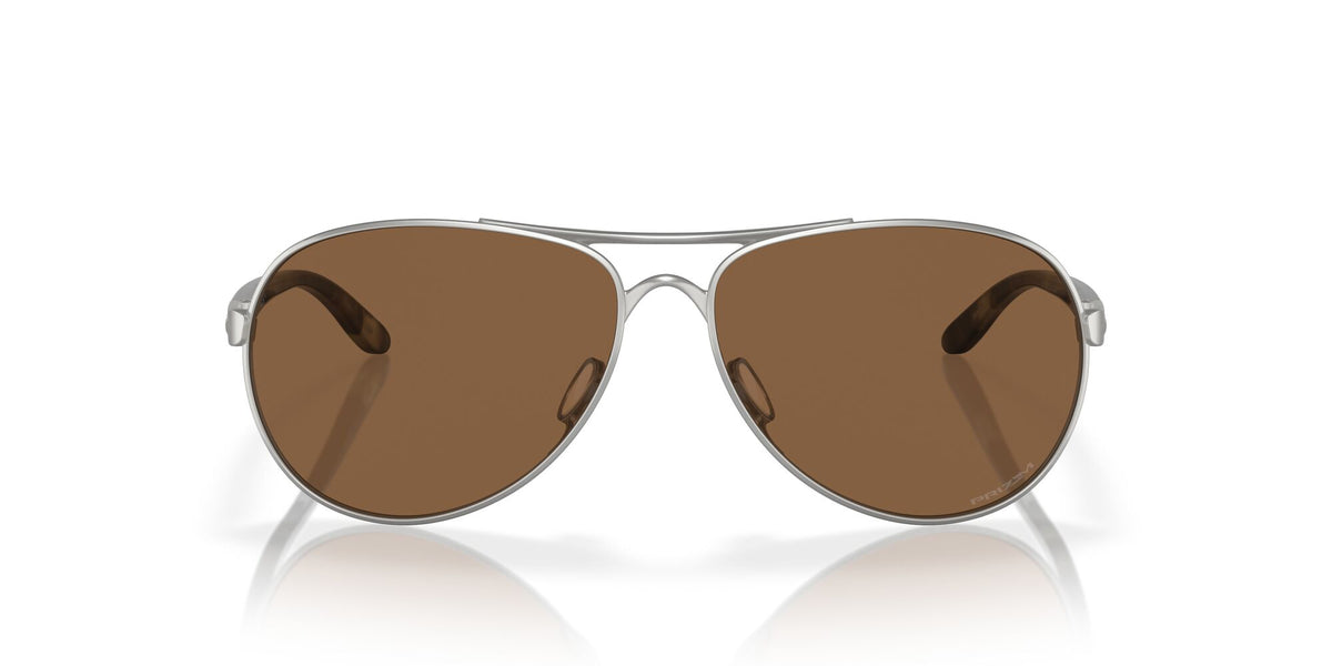 Oakley Feedback 0OO4079 407947 59 Satin Chrome / Prizm Bronze 59 / Polycarbonate / C_5 / Metal