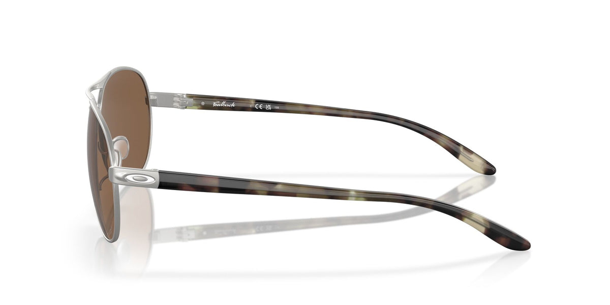 Oakley Feedback 0OO4079 407947 59 Satin Chrome / Prizm Bronze 59 / Polycarbonate / C_5 / Metal