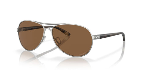 Oakley Feedback 0OO4079 407947 59 Satin Chrome / Prizm Bronze 59 / Polycarbonate / C_5 / Metal